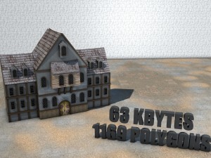 medieval low poly game pack buildings 3D Model