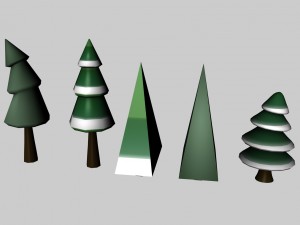 medieval low poly game pack buildings 3D Model