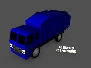 low poly game car pack 3D Model