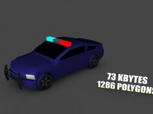 low poly game car pack 3D Model