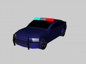 low poly game car pack 3D Model