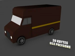 low poly game car pack 3D Model