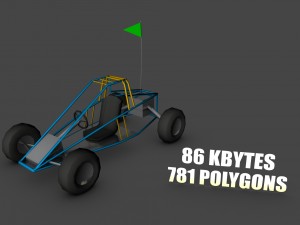 low poly game car pack Modelo 3D