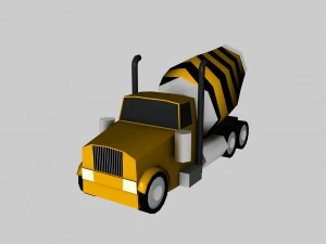 low poly game car pack 3D Model