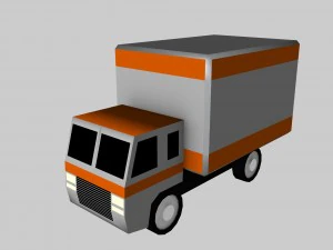 low poly game car pack 3D Model