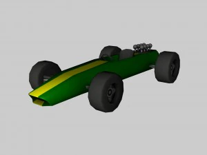 low poly game car pack 3D Model