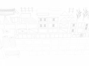 low poly medieval building and material elements Modello 3D