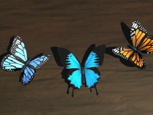 низькому полі метелик 3D Модель