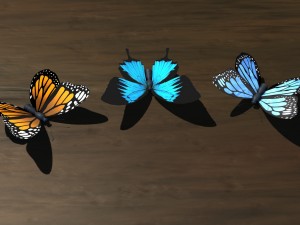 low poly butterfly Model 3D