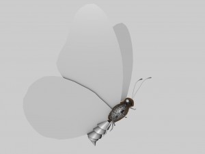 low poly butterfly Model 3D