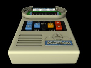 electronic football video game 3D-Modell