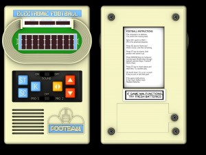 electronic football video game 3D-Modell