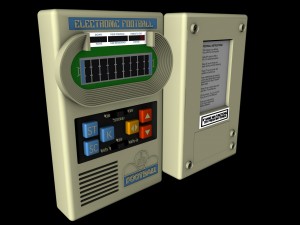 electronic football video game 3D-Modell