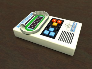 electronic football video game 3D-Modell