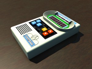 electronic football video game 3D-Modell