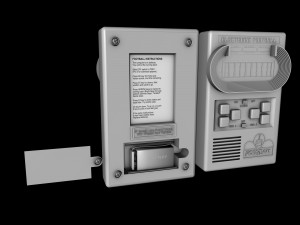 electronic football video game 3D-Modell