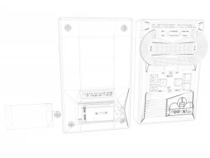 electronic football video game 3D Model