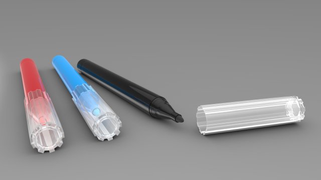 pens - stationary 3Dモデル .c4d .max .obj .3ds .fbx .stl .blend 