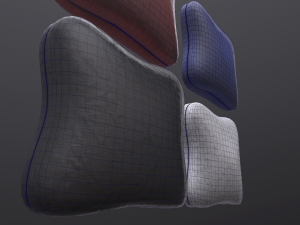 pillow pack game ready 3D Model
