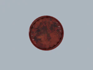 pbr metal barrel game ready 3D Model