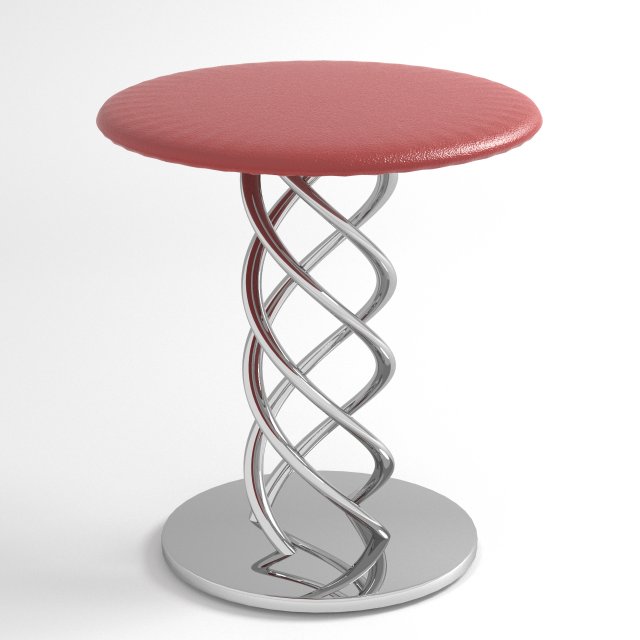 red chair with dna form 3D Model .c4d .max .obj .3ds .fbx .stl .blend 
