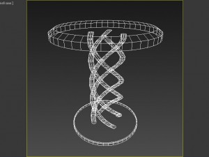 red chair with dna form 3D Model