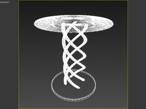 red chair with dna form 3D Model