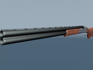 double-barreled shotgun 3D-Modell