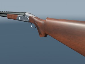 double-barreled shotgun 3D-Modell