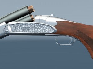 double-barreled shotgun 3D-Modell