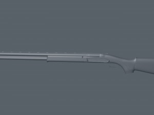 double-barreled shotgun 3D-Modell