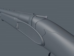 double-barreled shotgun 3D-Modell