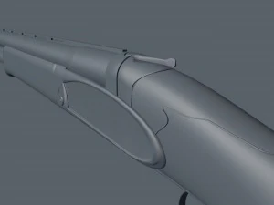 double-barreled shotgun 3D Model