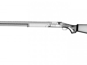 double-barreled shotgun 3D-Modell