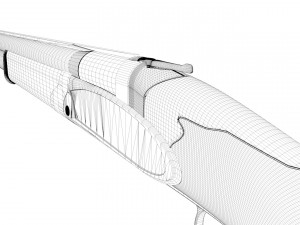 double-barreled shotgun 3D-Modell