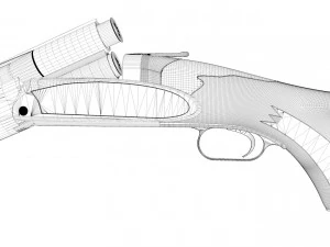 double-barreled shotgun 3D Model