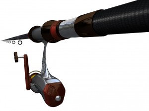 fishing rod 3D Модель