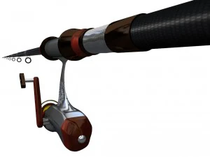 fishing rod 3D Model