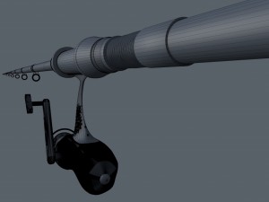 fishing rod 3D Модель