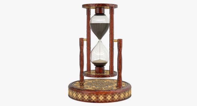 hourglass 3D Model .c4d .max .obj .3ds .fbx .stl .blend 
