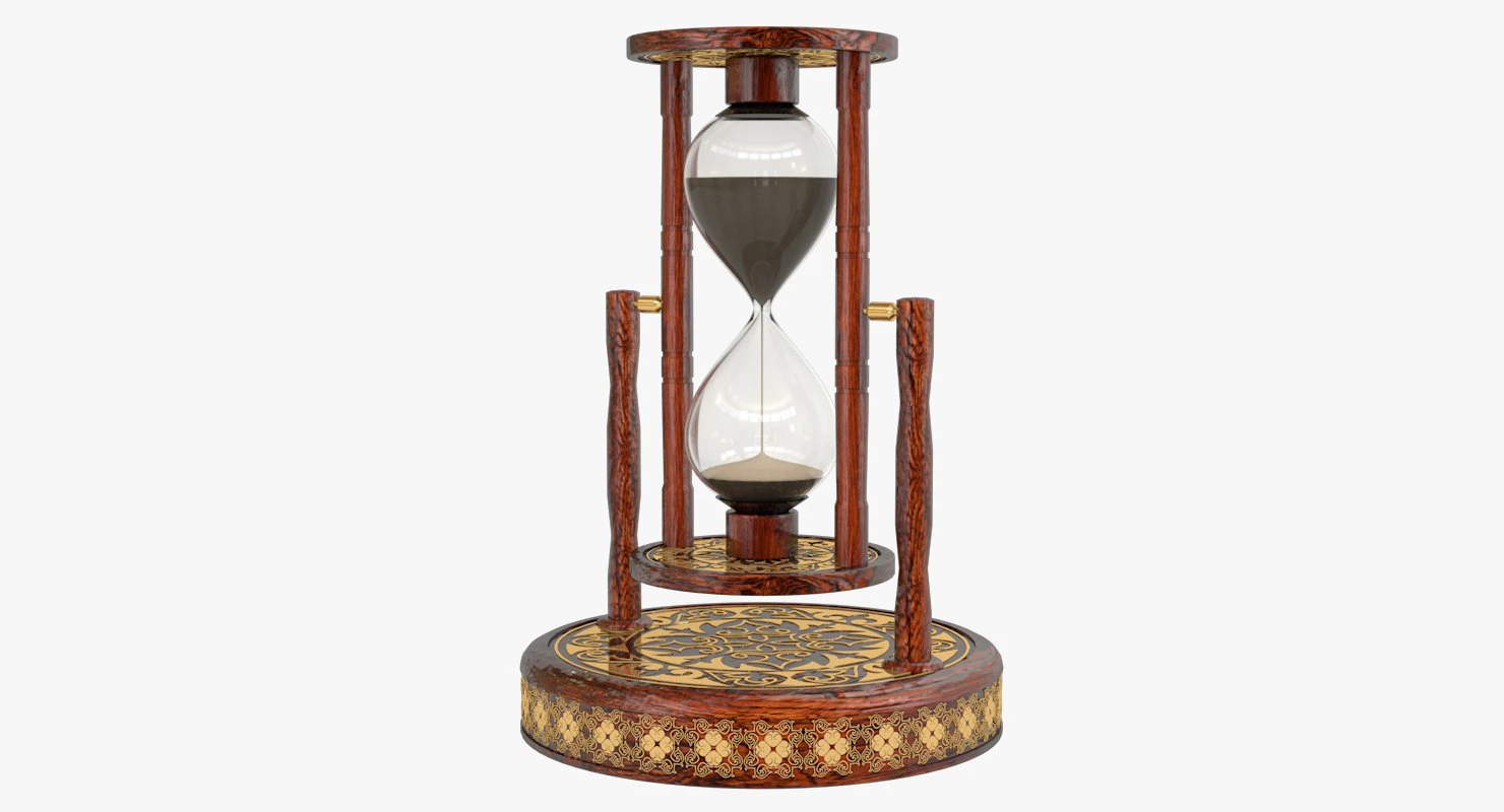 hourglass 3D Model .c4d .max .obj .3ds .fbx .stl .blend 