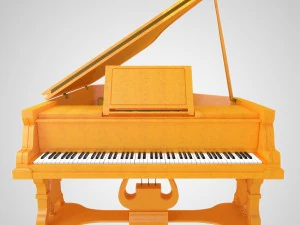 old grand piano 3D Model