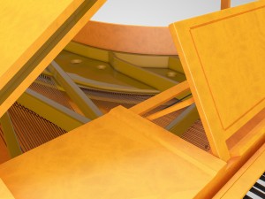 old grand piano Modelo 3D