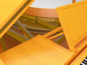 old grand piano 3D Model