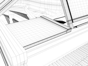 old grand piano 3D Model
