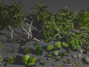tropical nature 50 models pack 3D मॉडल