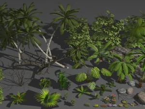 tropical nature 50 models pack 3D Model