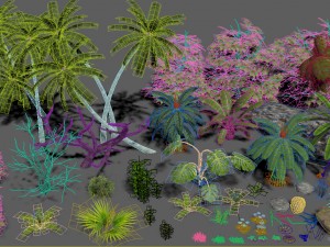 tropical nature 50 models pack 3D मॉडल