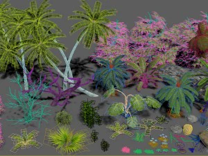 tropical nature 50 models pack 3D Model