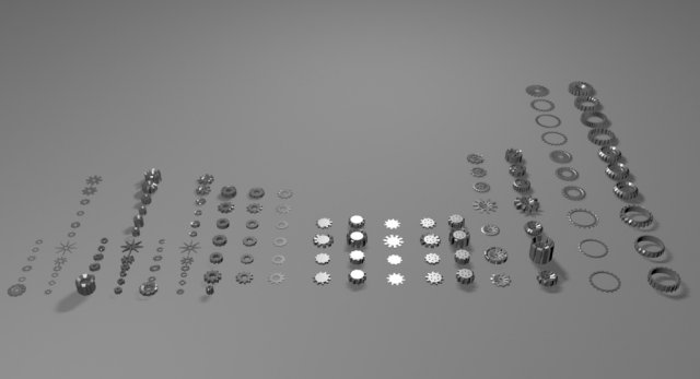 cog mechanism for games 3D मॉडल .c4d .max .obj .3ds .fbx .stl .blend 